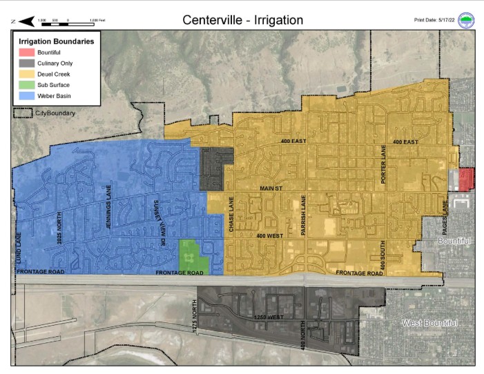 Centerville Irrigation Map