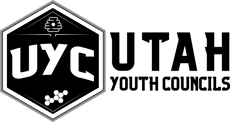Utah Youth Council logo that includes a beehive